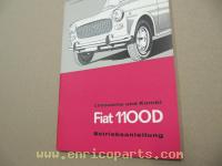 Fiat 1100 D user manual
