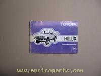 Operation and maintenance manual TOYOTA HILUX
