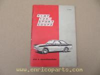 Fiat 124 sport coupe' user manual